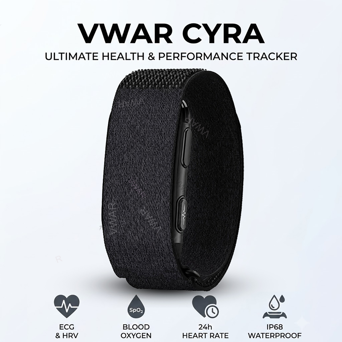 Japanese Lifestyle Called - VWAR CYRA 스크린리스 피트니스 트래커 ECG+HRV