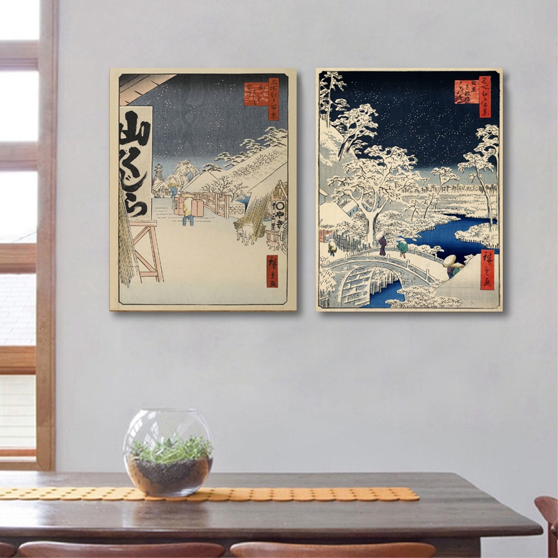 일본 전통 풍경 포스터 캔버스 아트 프린트, 일본 스타 - Japanese Living Lifestyle 리뷰 및 가격