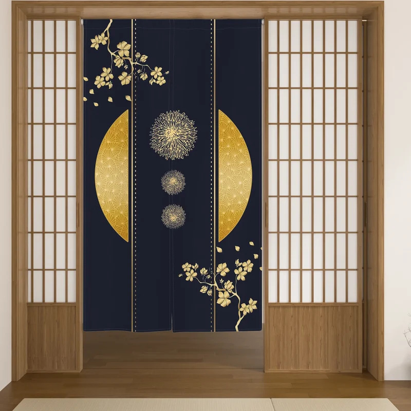 VIKAMA 일본식 고양이 패턴 도어 커튼 주방 입구  - Noren Curtain Doorway 리뷰 및 가격