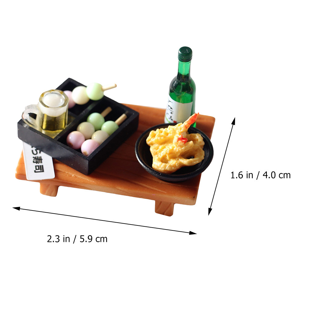 3Pcs 미니 스시 미니 하우스를위한 현실적인 장식 세 - Japanese Lifestyle In Japanese 리뷰 및 가격