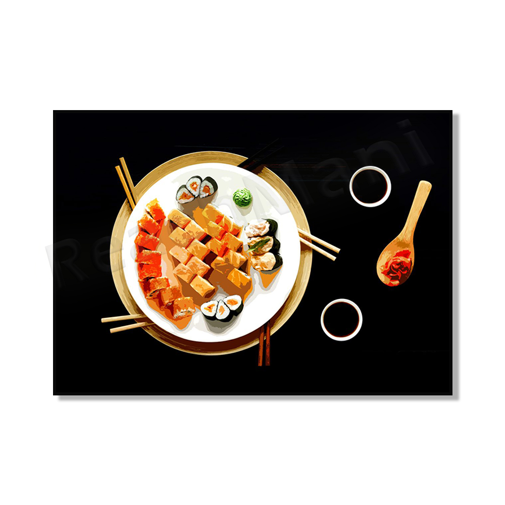일본식 벽 장식 그림 벽 예술 스시 사진 신선한 음식  - Japanese Food Lifestyle 리뷰 및 가격