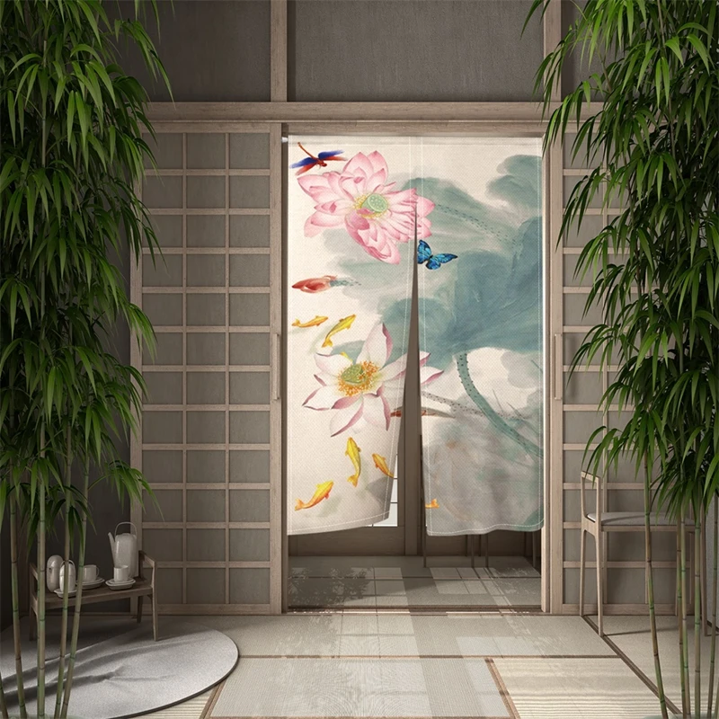 일본 Noren 출입구 중국 전통 그림 문 Curati - Noren Curtain Doorway 리뷰 및 가격