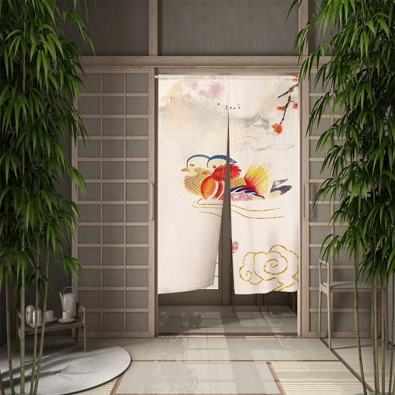 일본 Noren 출입구 중국 전통 그림 문 Curati - Noren Curtain Doorway 리뷰 및 가격