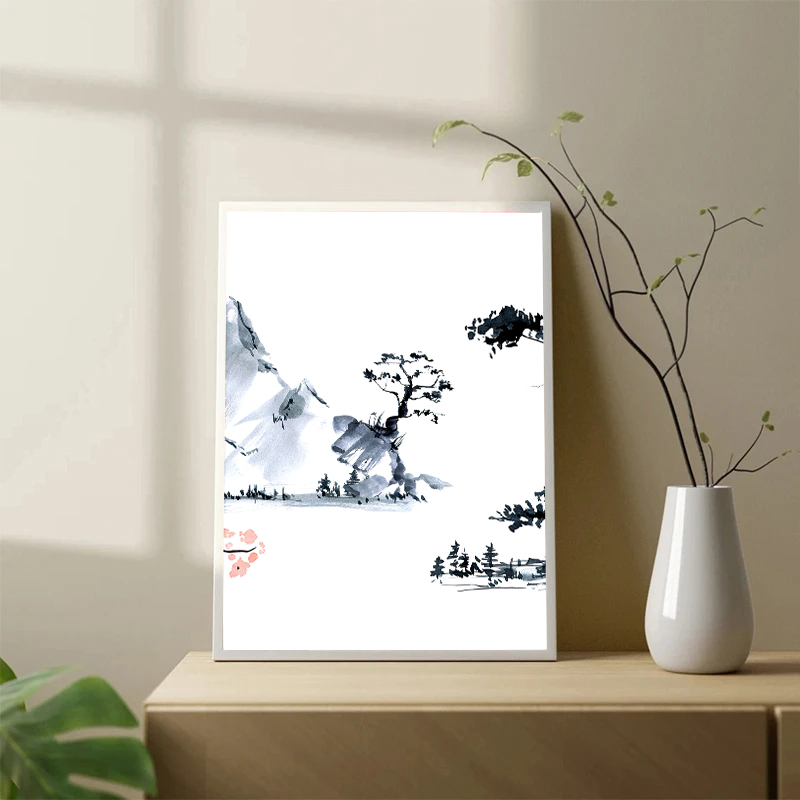 일본식 벚꽃 나무 캔버스 유화 포스터 인쇄 현대 간단한 - Japanese Living Lifestyle 리뷰 및 가격