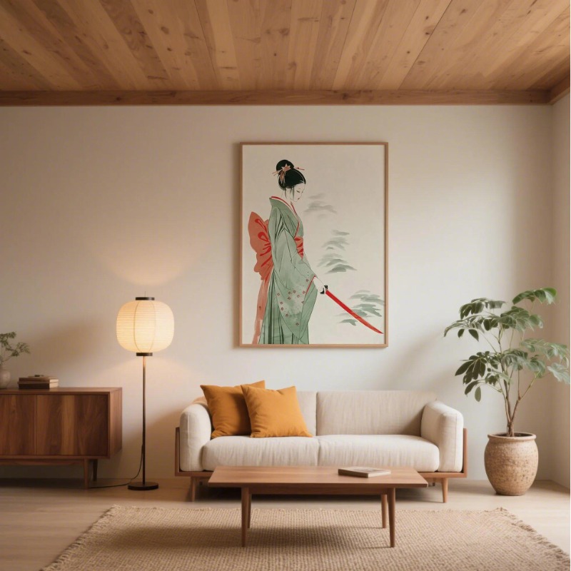 후지산 & 크레인 일본 벽 인쇄 현대 미니멀리스트 풍경 - Japanese Zen Lifestyle 리뷰 및 가격