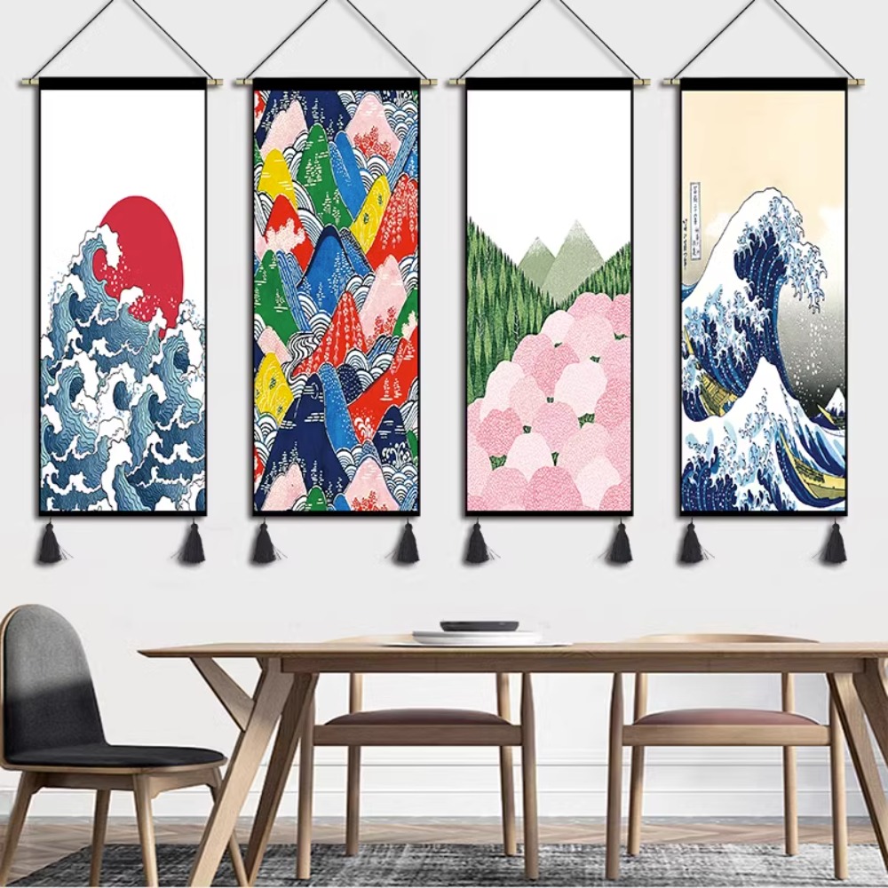 일본식 걸이식 사진 태피스트리, 거실 호텔 배경 장식  - Japanese Living Lifestyle 리뷰 및 가격